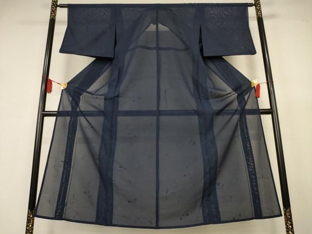 平和屋着物＊夏物　色無地　絽　舞花紋紗　褐返色　正絹　逸品　AABK4152jd 8,008円