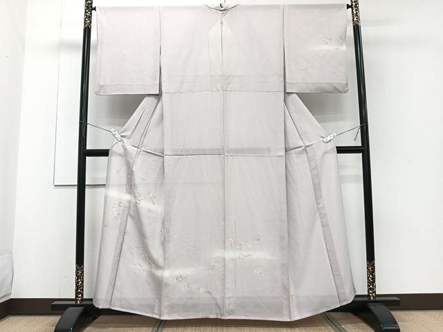 平和屋着物＊夏物　訪問着　絽　萩花文　暈し染め　金彩　正絹　逸品　CABJ4256xi