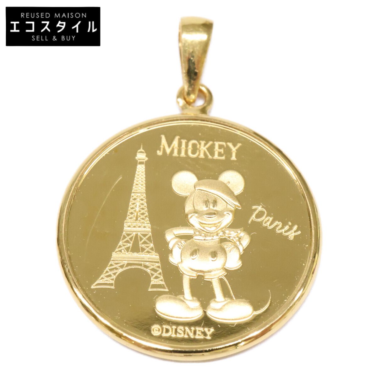 QVC　QVC　新品未使用 2024年3000枚限定 1/10オンス 純金ミッキー＆ミニーin Parisメダルペンダントヘッド 109,451円