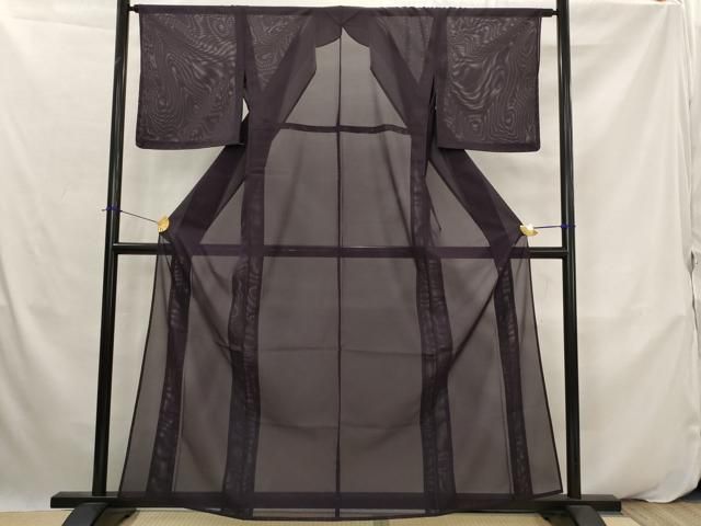平和屋着物＊夏物　色無地　絽　黒紅色　洗える着物　未使用　AABK2942st 14,768円