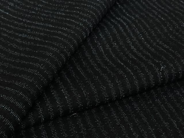 平和屋着物▽上質な紬　単衣　ちぢみ織　縞　正絹　逸品　AABK3708jh 22,776円