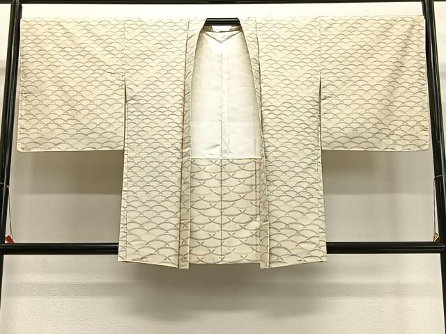 平和屋着物＃羽織　本場大島紬　白大島　青海波　正絹　逸品　未使用　CABI9476ua 8,541円