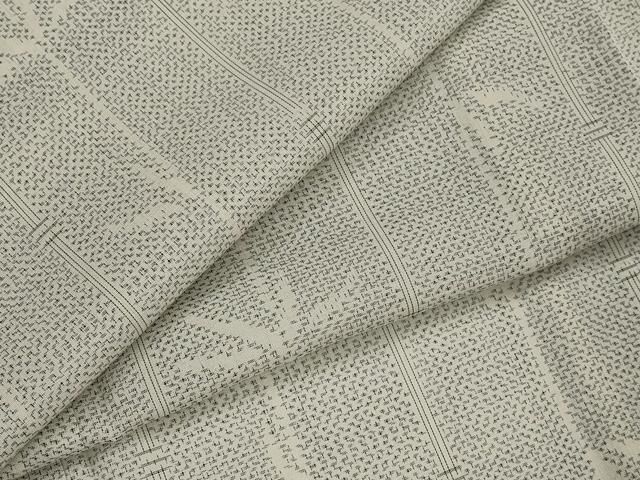 平和屋着物＊夏物　本場大島紬　夏大島　笹竹文　ゑり善扱い　正絹　逸品　AABK2887st
