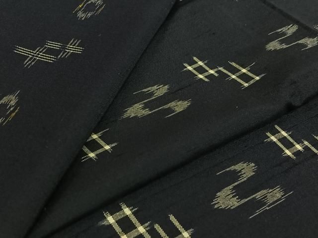 平和屋着物▽本場琉球絣　紬　単衣　正絹　逸品　AABK3624jh 14,560円