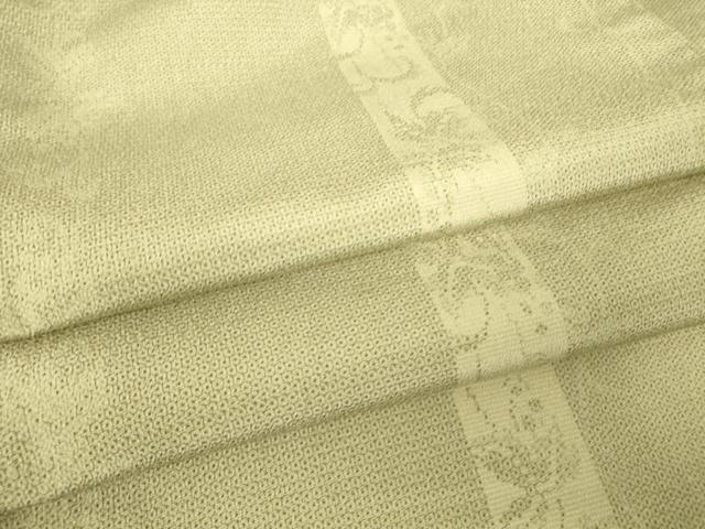 平和屋着物▽本塩沢　訪問着　単衣　葡萄唐草文　110亀甲　正絹　逸品　DABH6284az 25,844円