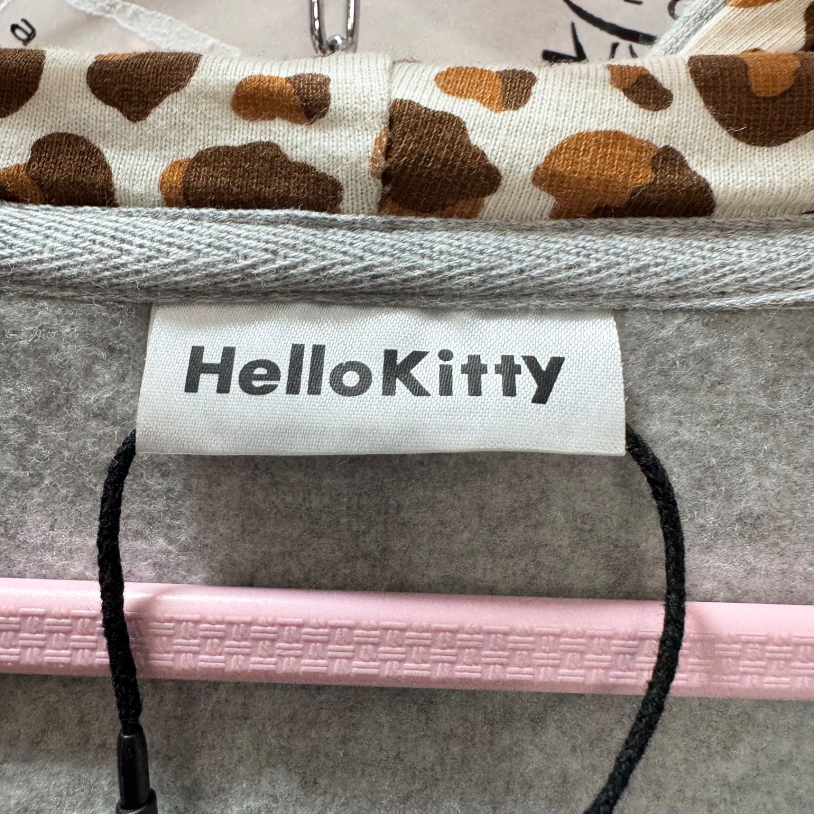 HELLO KITTY パーカー ヒョウ柄 平成ギャル y2k ハローキティー - メルカリ