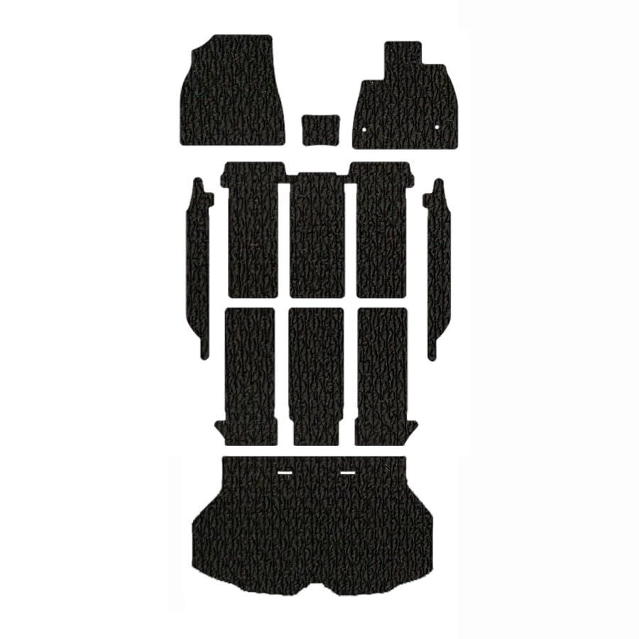 N◆ノア/ヴォクシー フロアマット 互換品 ９０系 R4/1? トランク・ステップマット付き スタンダードタイプ (7人乗り/HV車, スタンダードブラック) 3faa314b