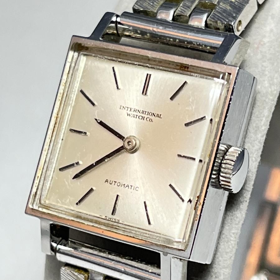 ヴィンテージ IWC オールドインター INTERNATIONAL WATCH Co ペラトン式 機械式 自動巻 Cal.44 Ref.R2305 スクエアケース レディース 腕時計