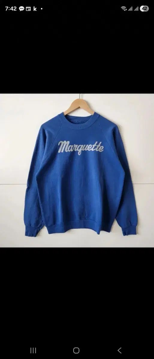 Marquette ヴィンテージ スウェット ブルー 7,665円