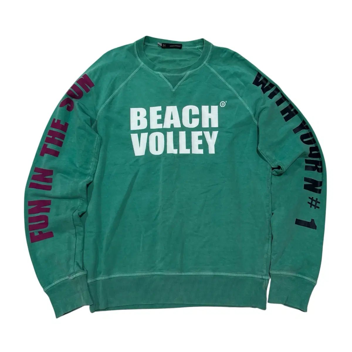 DSQUARED2 ディースクエアード2 BEACH VOLLEY グラフィック スウェット M 10,863円
