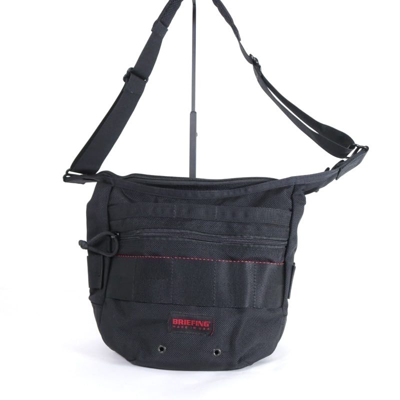 【中古A】ブリーフィング BRIEFING USA製 デイトリッパー S ショルダーバッグ バリスティックナイロン ブラック 黒 BRF105219 DAY TRIPPER S