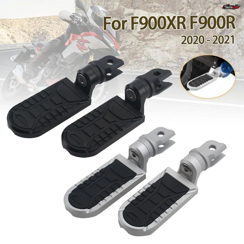 BMW F900R F900XR F 900XR オートバイ用フロントフットレスト、調整可能、延長可能、下降可能、回転式フットペグレスト