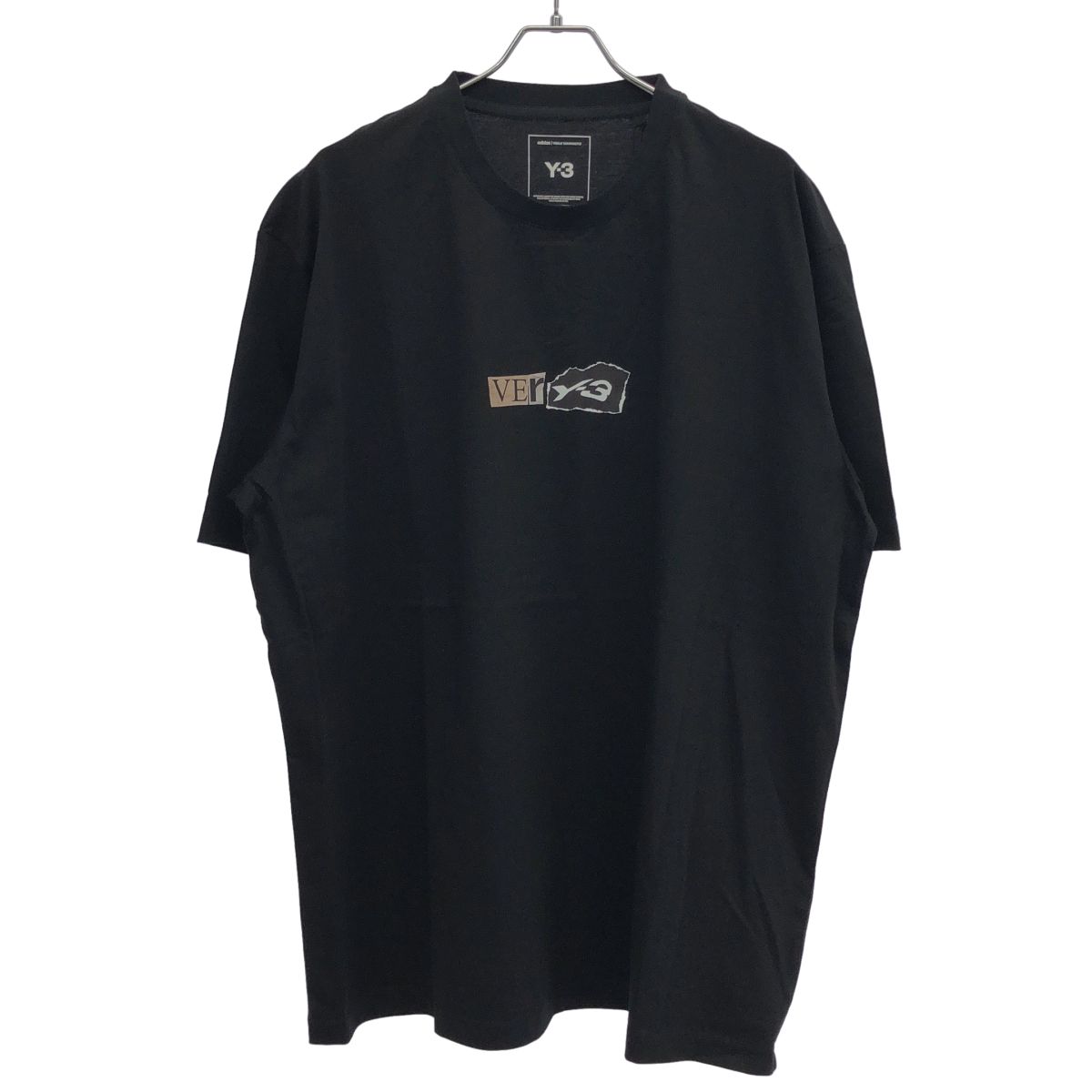 Y-3 ワイスリー 26SS GFX SHORT SLEEVE TEE グラフィックロゴTシャツ KQ9750 ブラック 2XL