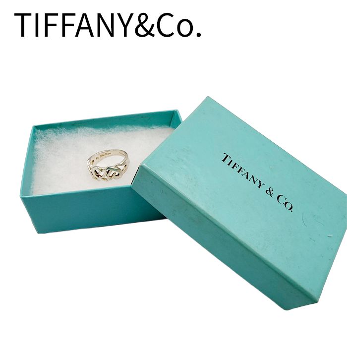 TIFFANY&Co. ティファニー トリプルラビングハート リング SV925 シルバー 箱付き