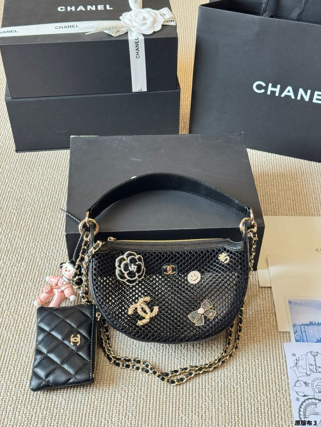 【今日特価】Vintage Chanel 25s ネットバッグ（20×15cm） 13,680円