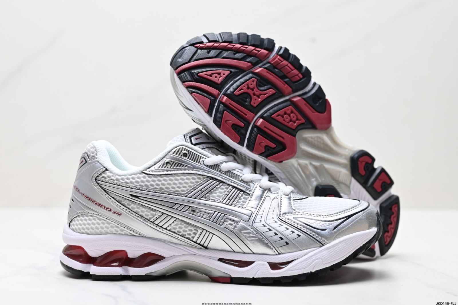 Asics(アシックス)Gel-Kayano 14 シルバーグレーグリーン スポーツレジャー通気性プロランニングシューズ Asics(アシックス)Gel-Kayano 14 シルバーグレーグリーン スポーツレジャー通気性プロランニングシューズ