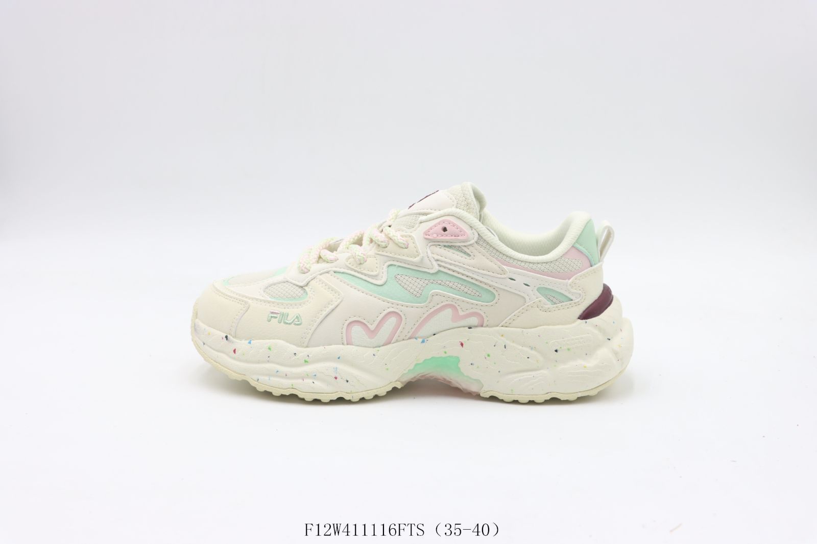 【今日特価】フィラ ダッドシューズ 白青ピンク F12W411116FTS 11,248円