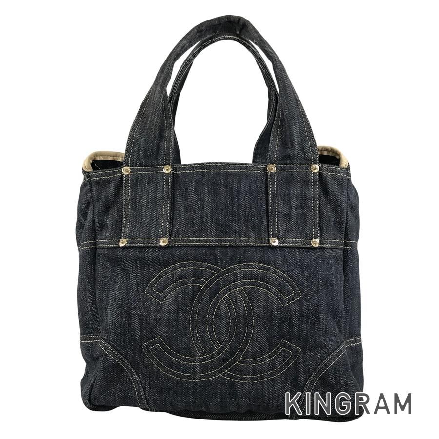 シャネル CHANEL デニム トートバッグ sh【中古】