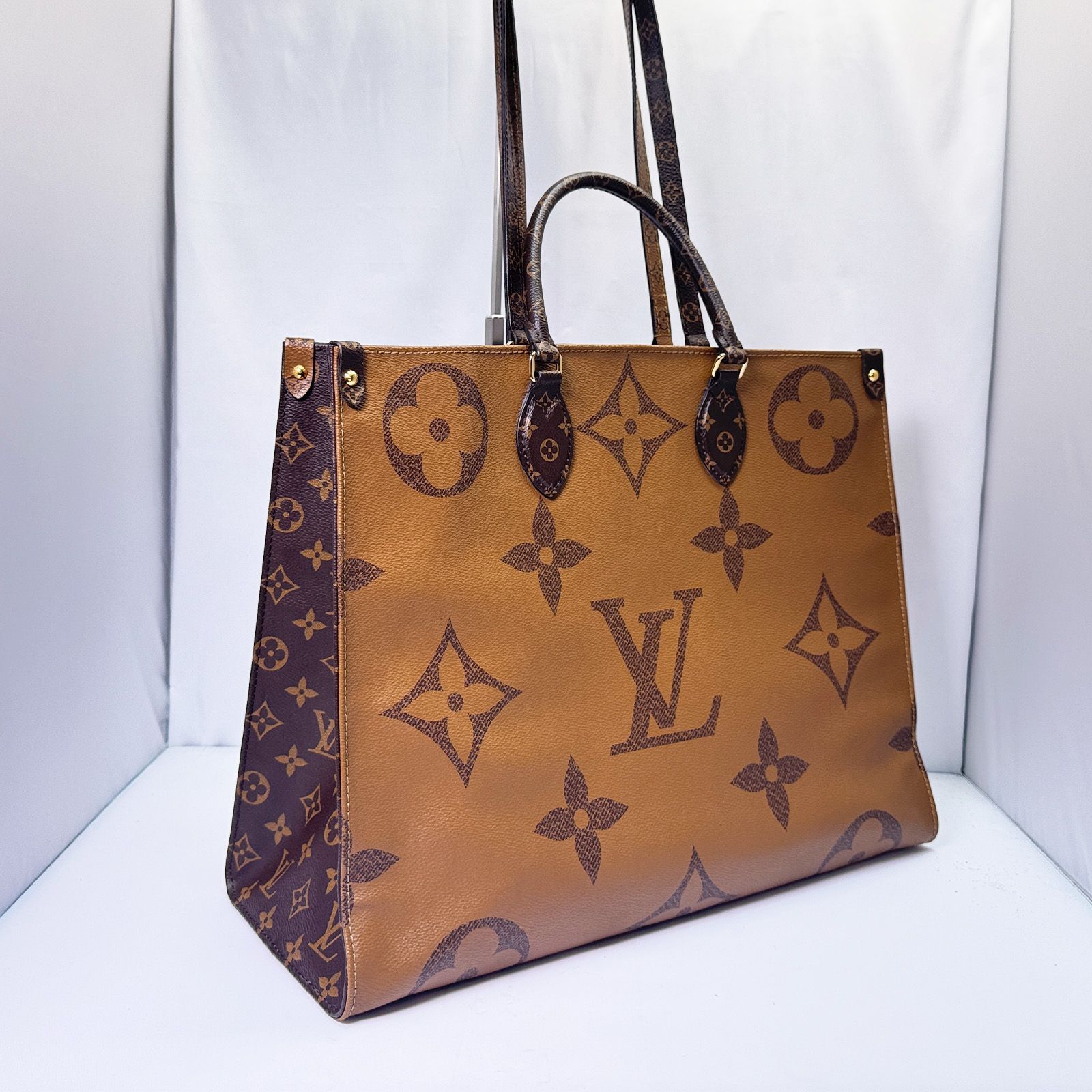 【正規品】LOUIS VUITTON ルイヴィトン オンザゴーGM モノグラム ブラウン トートバッグ M45320