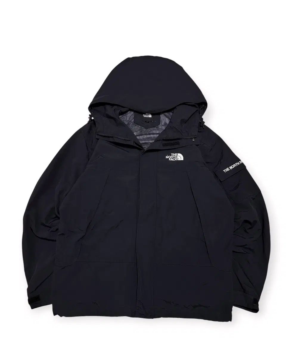 THE NORTH FACE ザノースフェイス ポケットロゴ ブラック ウィンドブレーカー