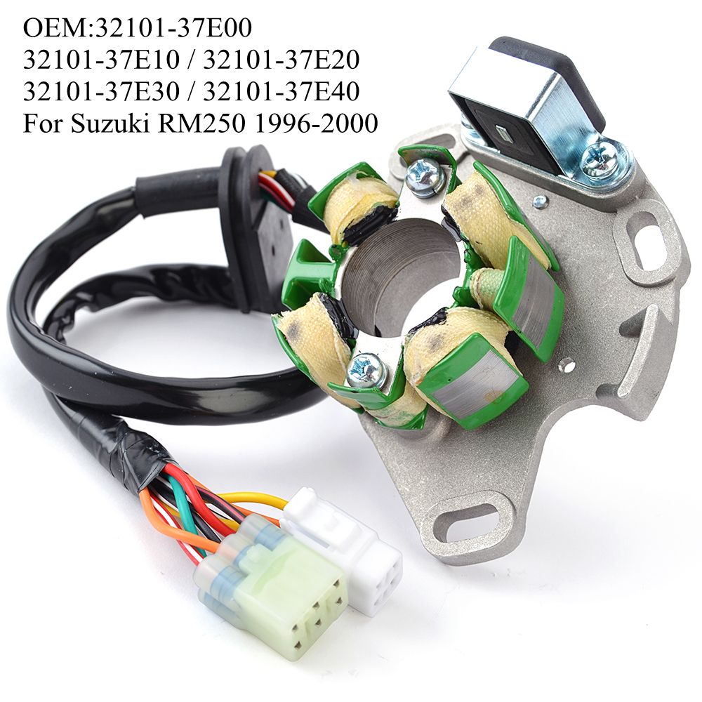 OLIVER MOTO RACING スズキ RM250 1996〜2000対応 イグニッションマグネトーステーターコイル 12V OEM番号 32101-37E00/37E10/37E20/37E30/37E40