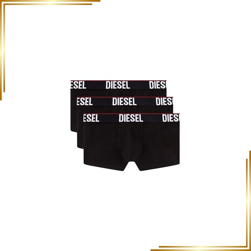 【新品】 [Diesel] [ディーゼル] メンズ ボクサーパンツ 3枚パック 00ST3V0AMAH L ブラック E4101