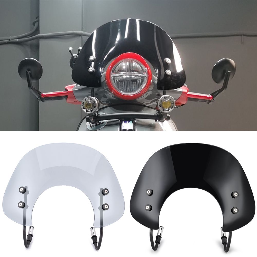 OLIVER MOTO RACING ベスパ LX50 LX125 LX150 GT200 GTS125 GTS250 GTS300対応 ウィンドスクリーン ウィンドデフレクター ABS製