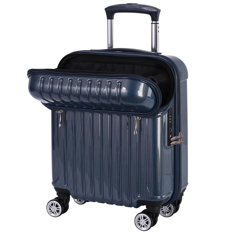 【新品】 [アクタス] スーツケース キャリーケース ジッパー トップオープン トップス 機内持ち込み可 24L 45 cm 2.6kg ブルーカーボン 10,231円
