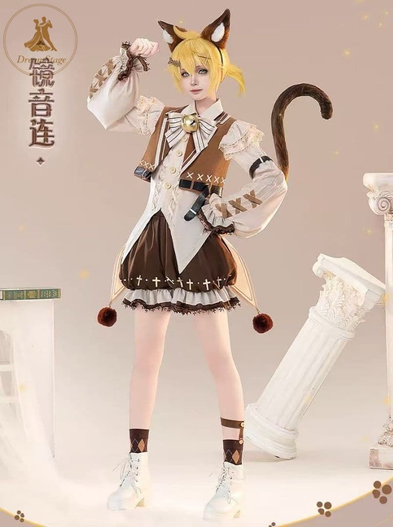 新品 未使用 初猫 コスプレ 鏡音リン／鏡音レン カフェ子猫バージョン L キャラクター衣装 撮影用 イベント用 COSPLAY 18,316円