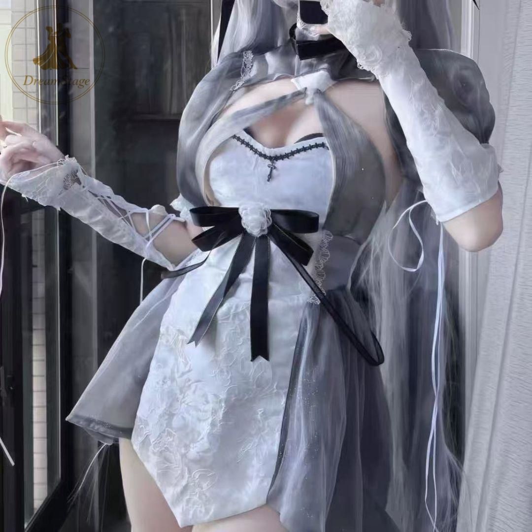 新品 未使用 NIKKE シンデレラ 周年ドレス コスプレ M キャラクター衣装 撮影用 イベント用 COSPLAY