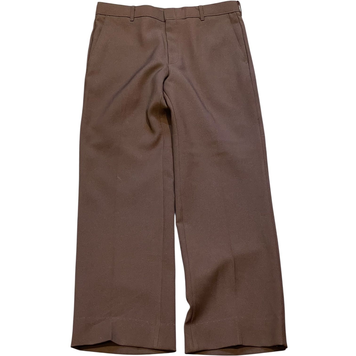 80s Levis Action Slacks 茶 W33 L28 リーバイス アクションスラックス シューカット ロケットタロン ブラウン