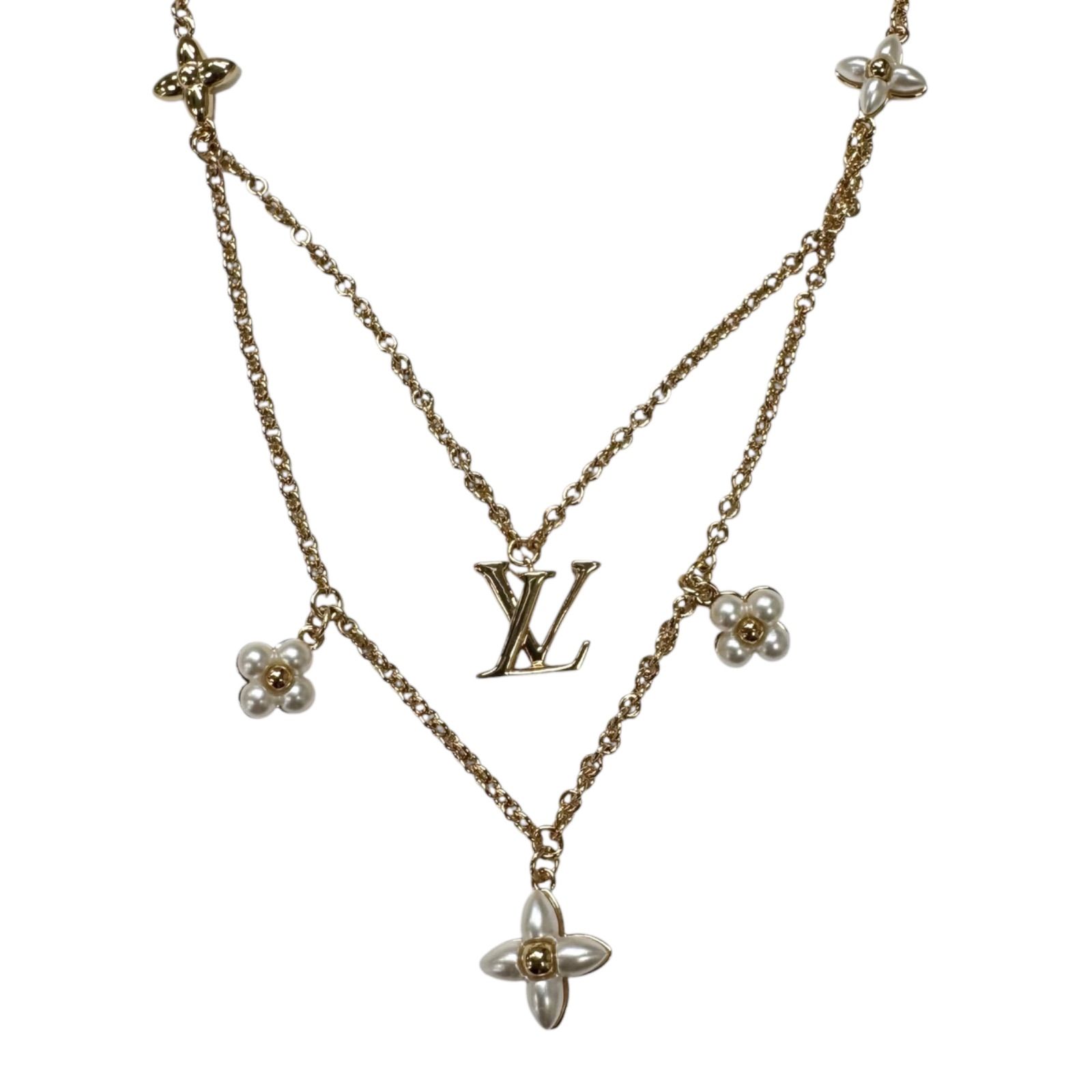 LOUIS VUITTON ルイヴィトン M00981 LV フローラグラム ネックレス