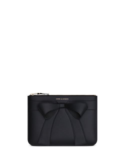 COMME DES GARÇONS ビッグボウレザーカードケース 送料無料