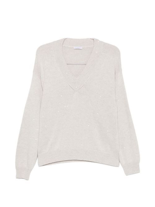 BRUNELLO CUCINELLI カシミア＆シルクブレンドセーター 送料無料