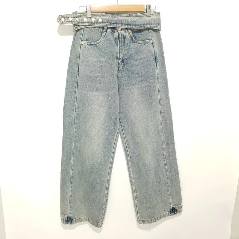 レンセ Belt Bag Mid-rise ウォッシュド デニム パンツ S_M3397 6,162円