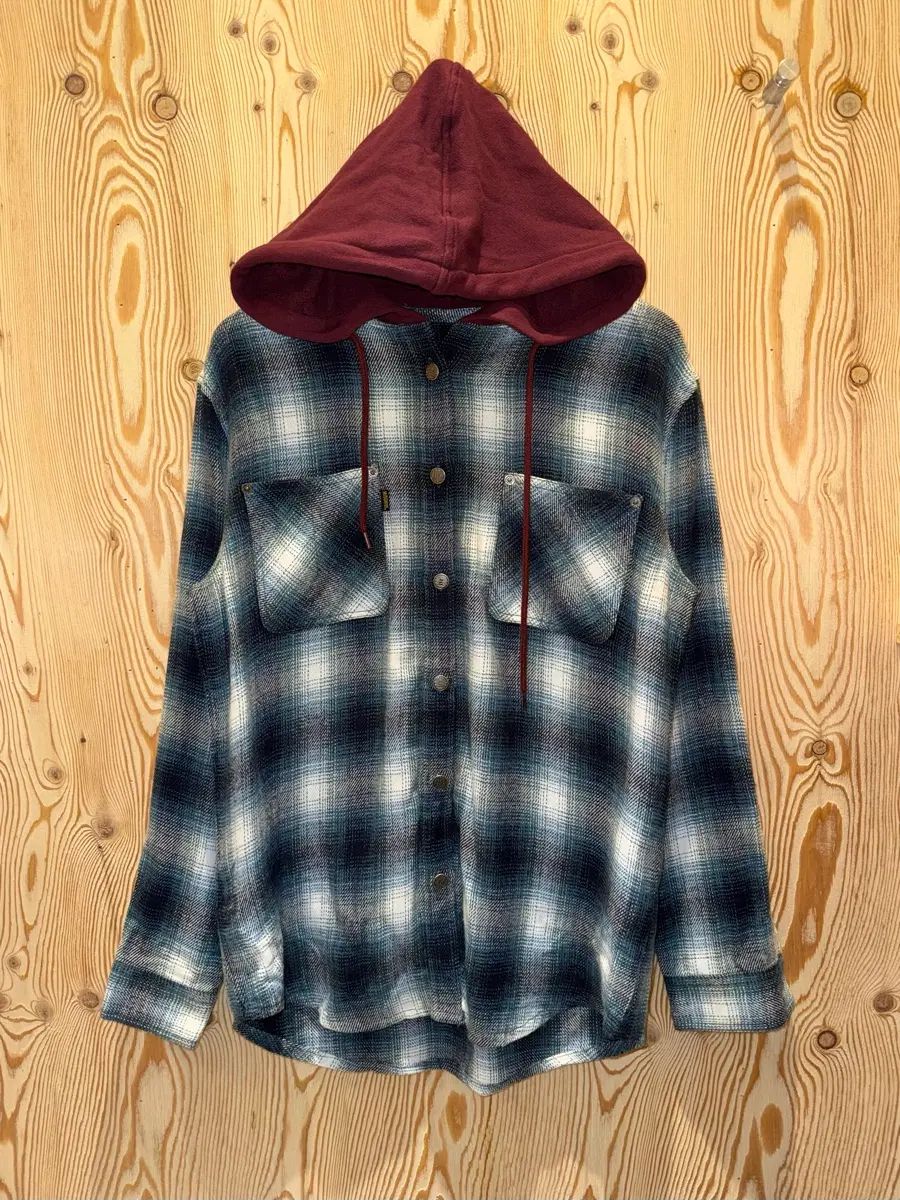 MISCHIEF チェック フードシャツ 8,615円