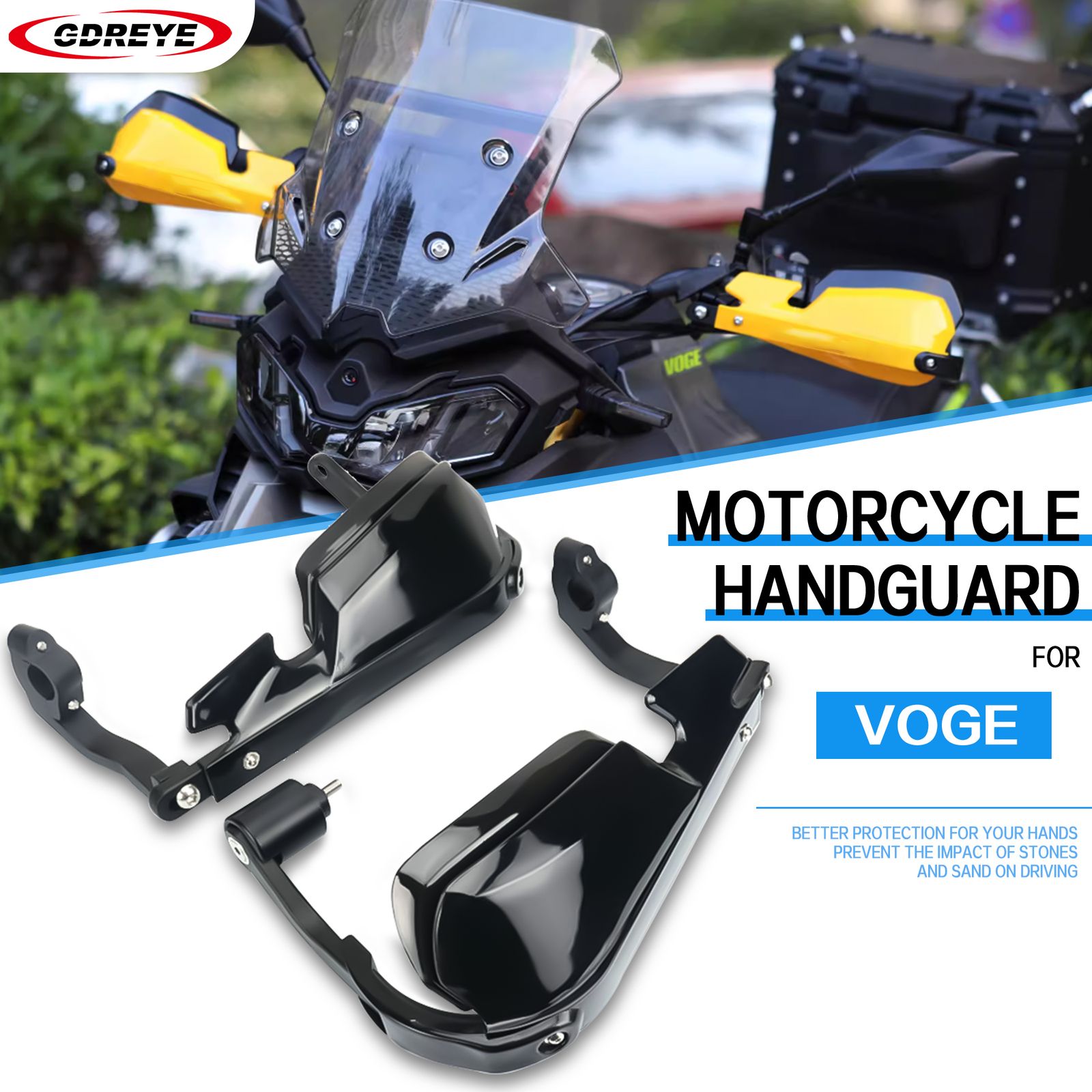 GDREYE VOGE バリコ DS900X DSX900 2024対応 ハンドガードシールド アルミ合金製 11,050円