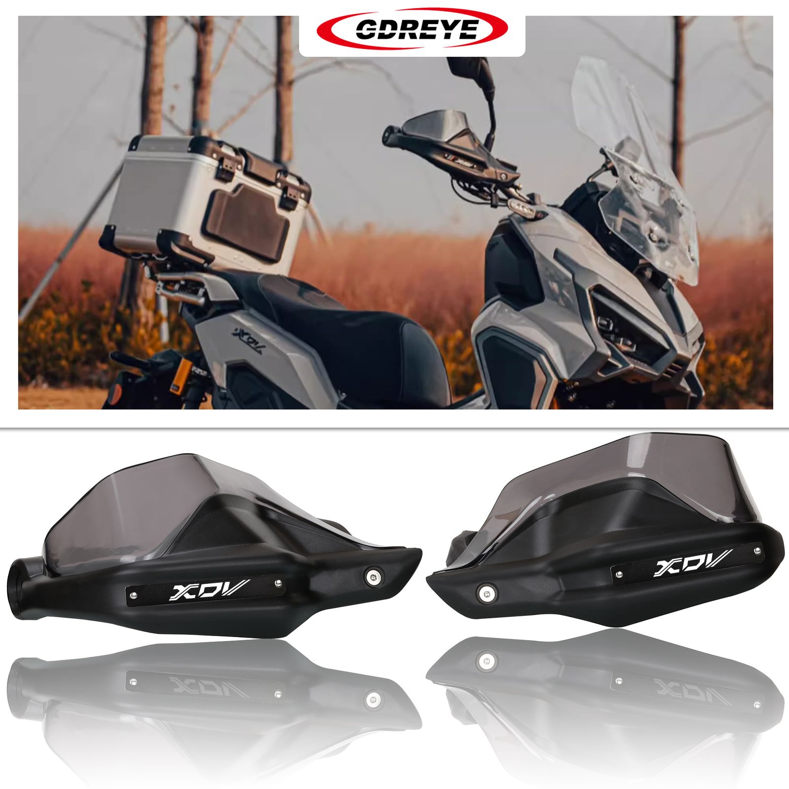 Longjia XDV250SI XDV300I対応 ハンドガード フロントガラスプロテクター レバー保護カバー