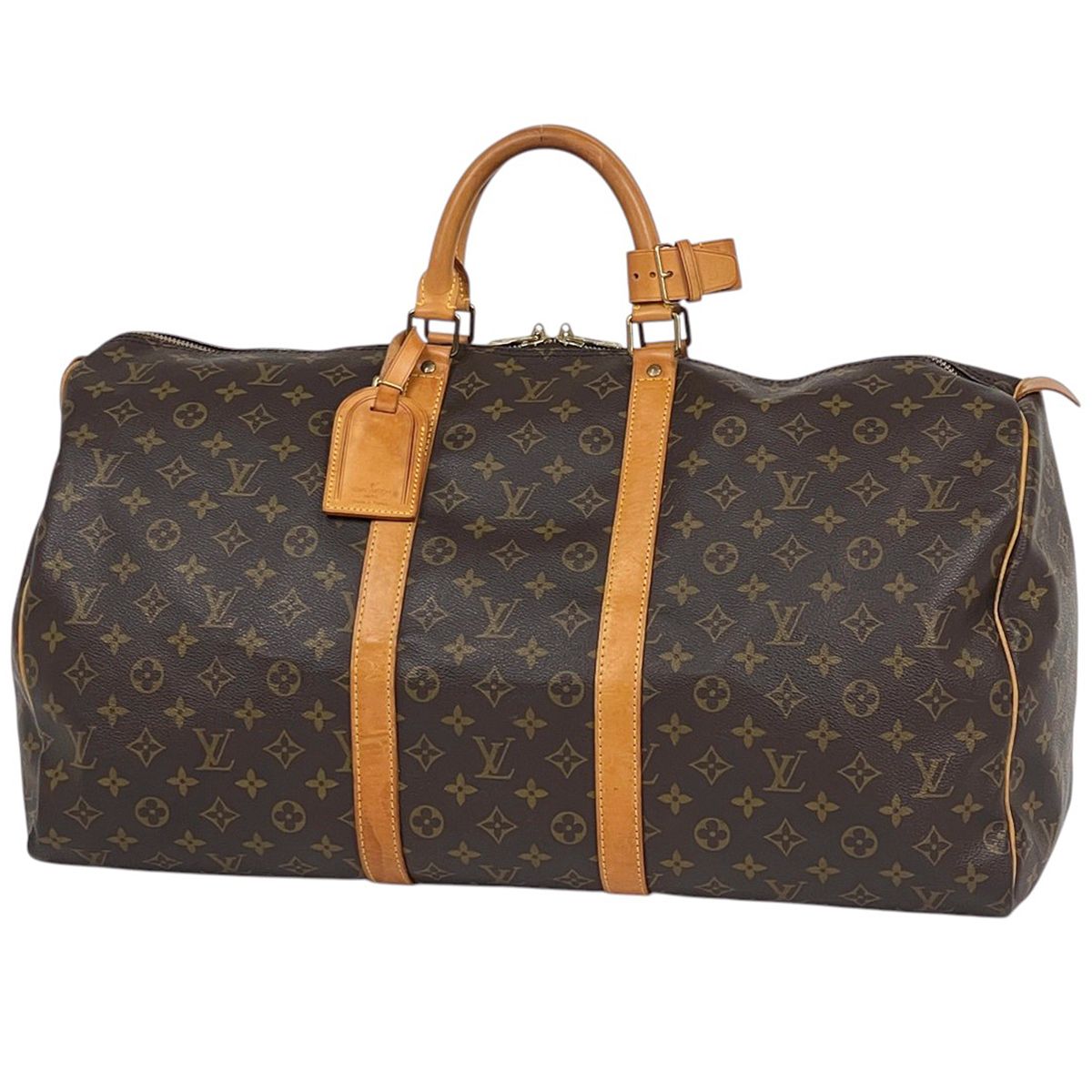 ルイ・ヴィトン Louis Vuitton キーポル55 ボストンバッグ モノグラム ブラウン M41424 レディース 【中古】