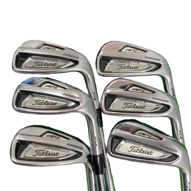 【中古】 タイトリスト Titleist AP2 714 6S アイアンセット IR 純正特注シャフト (フレックスS) メンズ 男性用 右利き 右用 Cランク ゴルフクラブ