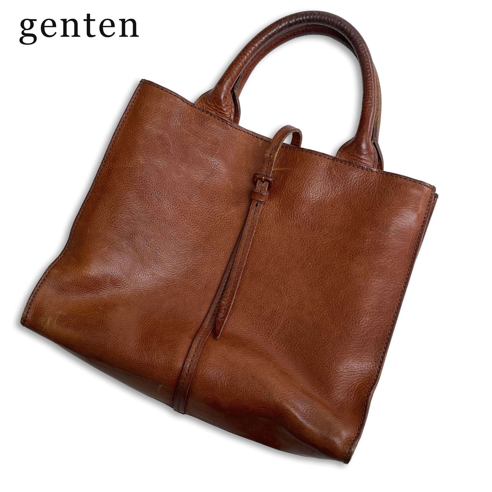 genten ゲンテン 通年★ 本革 牛革 高級 トートバッグ ハンドバッグ Sz.F レディース 10,890円