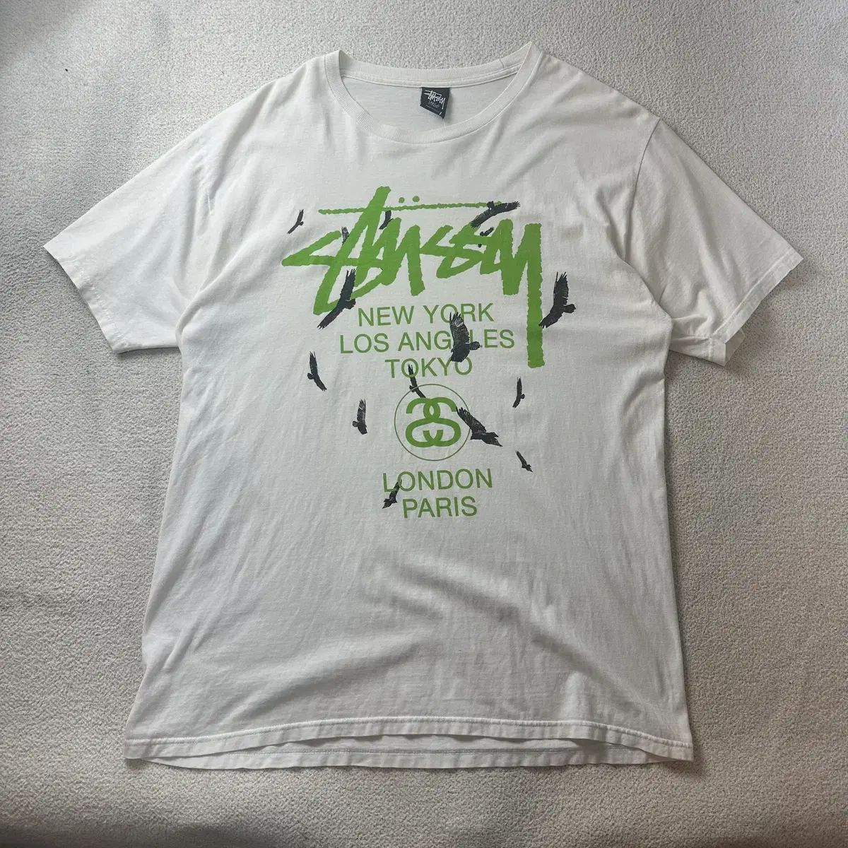 105 STUSSY ステューシー 限定モデル ワールドツアー 半袖 Tシャツ #326 6,738円