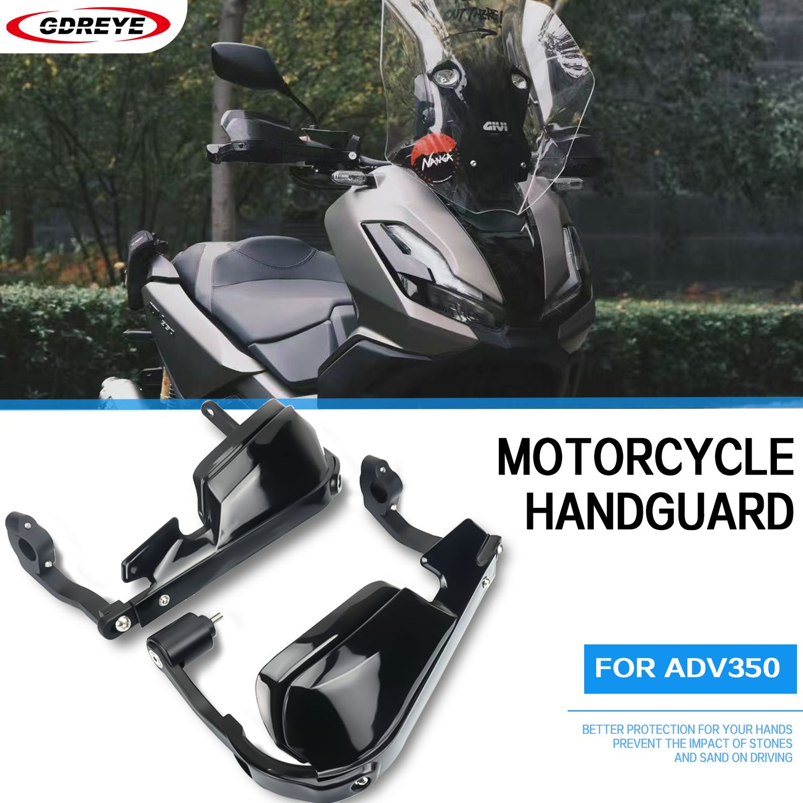 ホンダ ADV350 2021〜2025対応 アルミ合金ハンドガードシールド レバープロテクター 10,695円