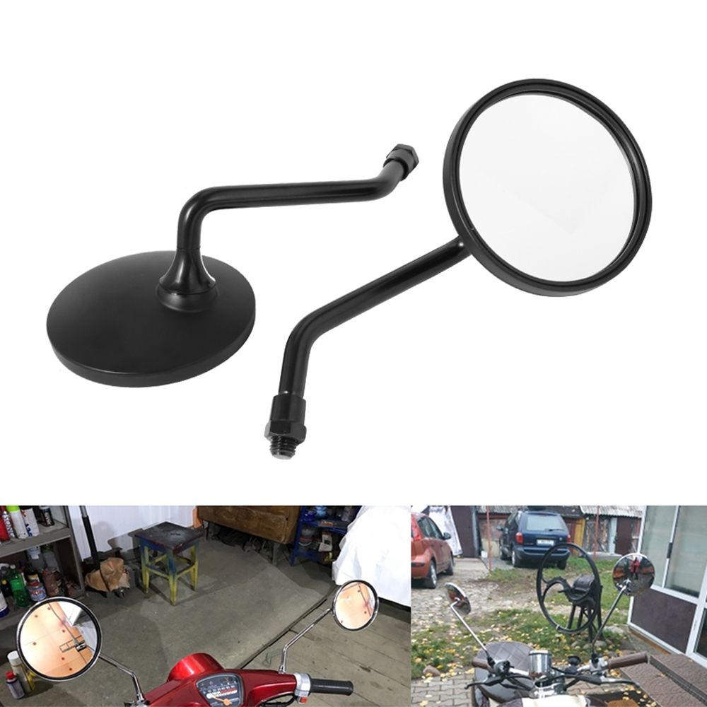 汎用ラウンドバイクサイドミラー ハンドルバー取付 8mm・10mm対応 8,636円