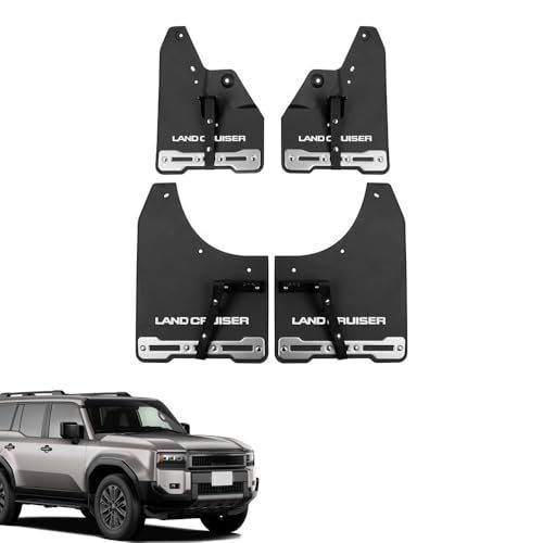 FOR 新型 ランドクルーザー250 ランクル250 TRJ250W GDJ250W (2024年～現在) カスタムパーツ フェンダー スプラッシュガード 外装アクセサリー 耐摩耗性前後輪スプラッシュガード PP樹脂 4個 ランクル 250 アクセサリーas