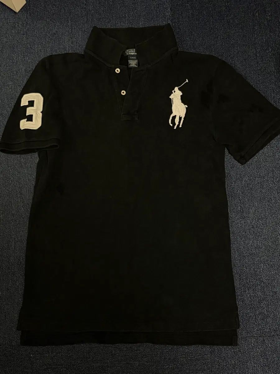 POLO ポロ ビックポニー カラーTシャツ ブラック (キム・ハオン 着用)