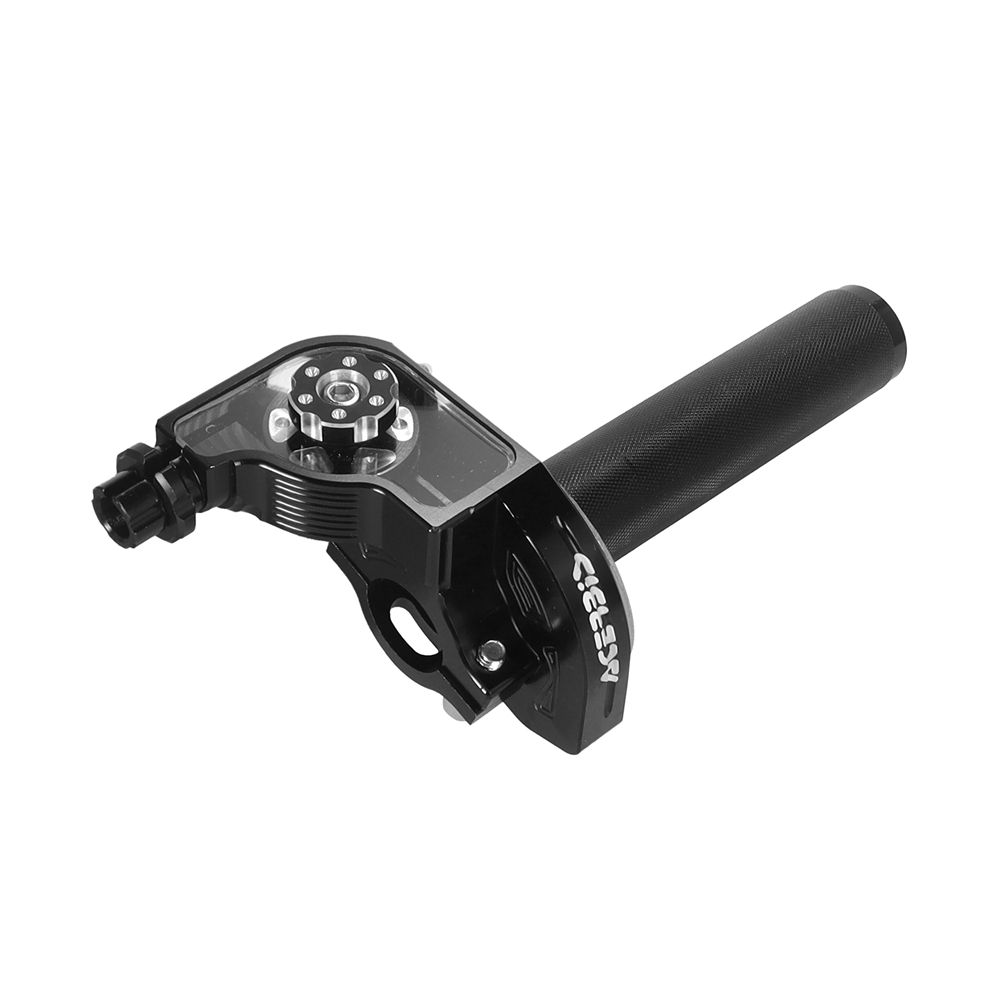 バイク DUOBEISI 22mm アルミ製クイックアクションスロットルグリップ ケーブル付き ダートピットバイク 50cc・110cc・125cc対応
