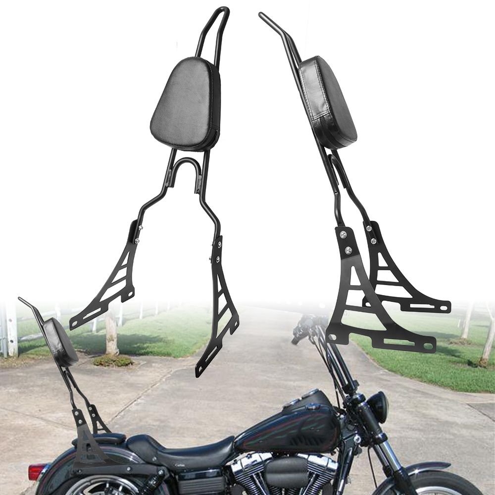 ハーレースポーツスター XL883 XL1200 2004〜2020対応 リアバックレスト クッションパッド付き ブラック