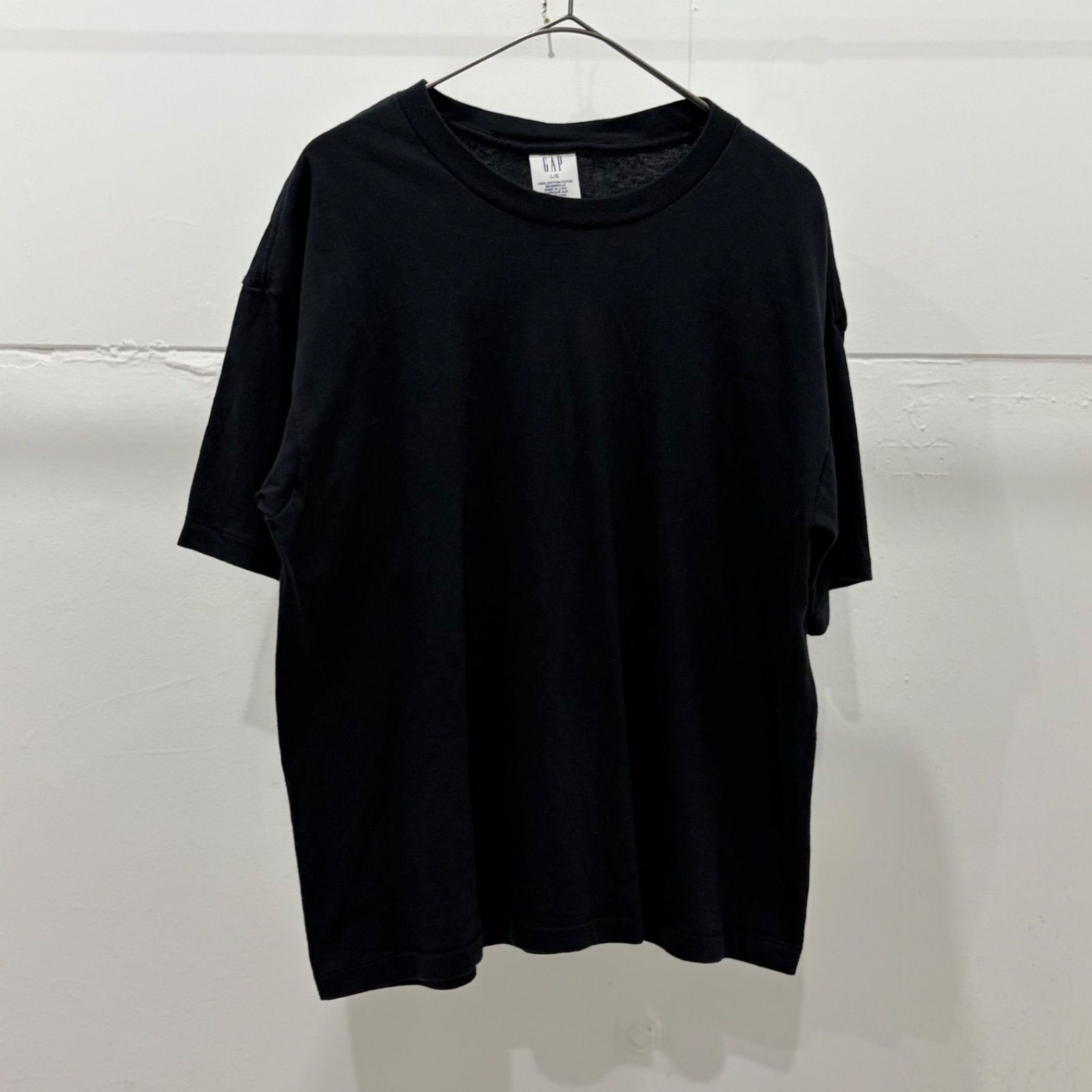 90s GAP black plain t-shirt L表記 オールドギャップ　ビンテージ 7,647円