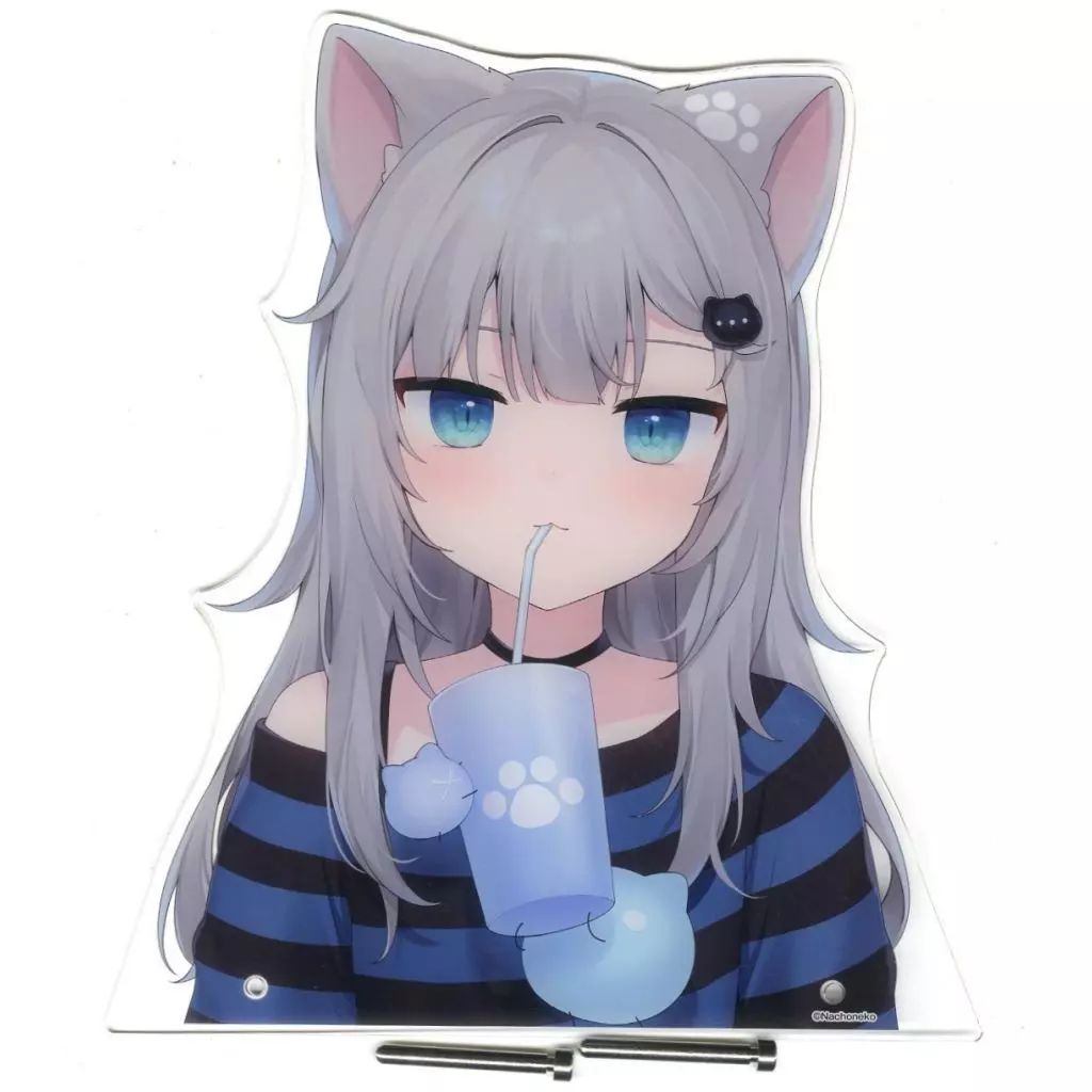 【中古】アクリルスタンド・アクリルパネル Nachoneko ごくごくver. バストアップアクリルスタンド 「バーチャルYouTuber 赤見かるび＆Nachoneko×ローソン」 Loppi・HMV＆BOOKS online限定